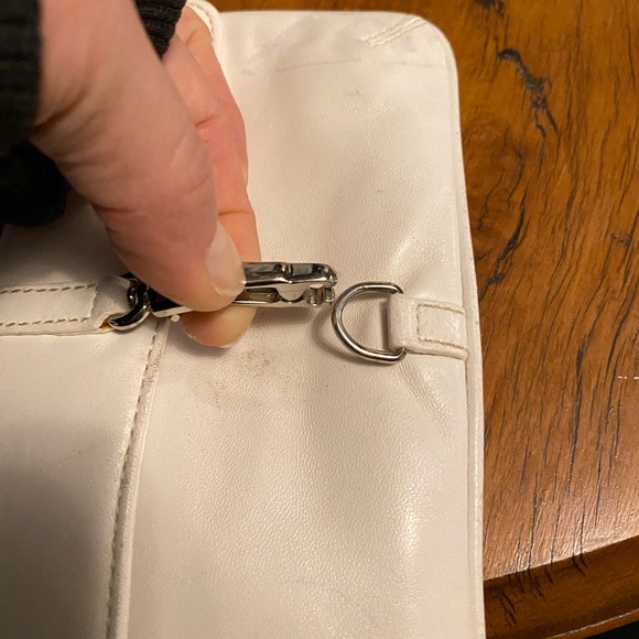 Small cream colored coach wristlet - Picture 2 of 6